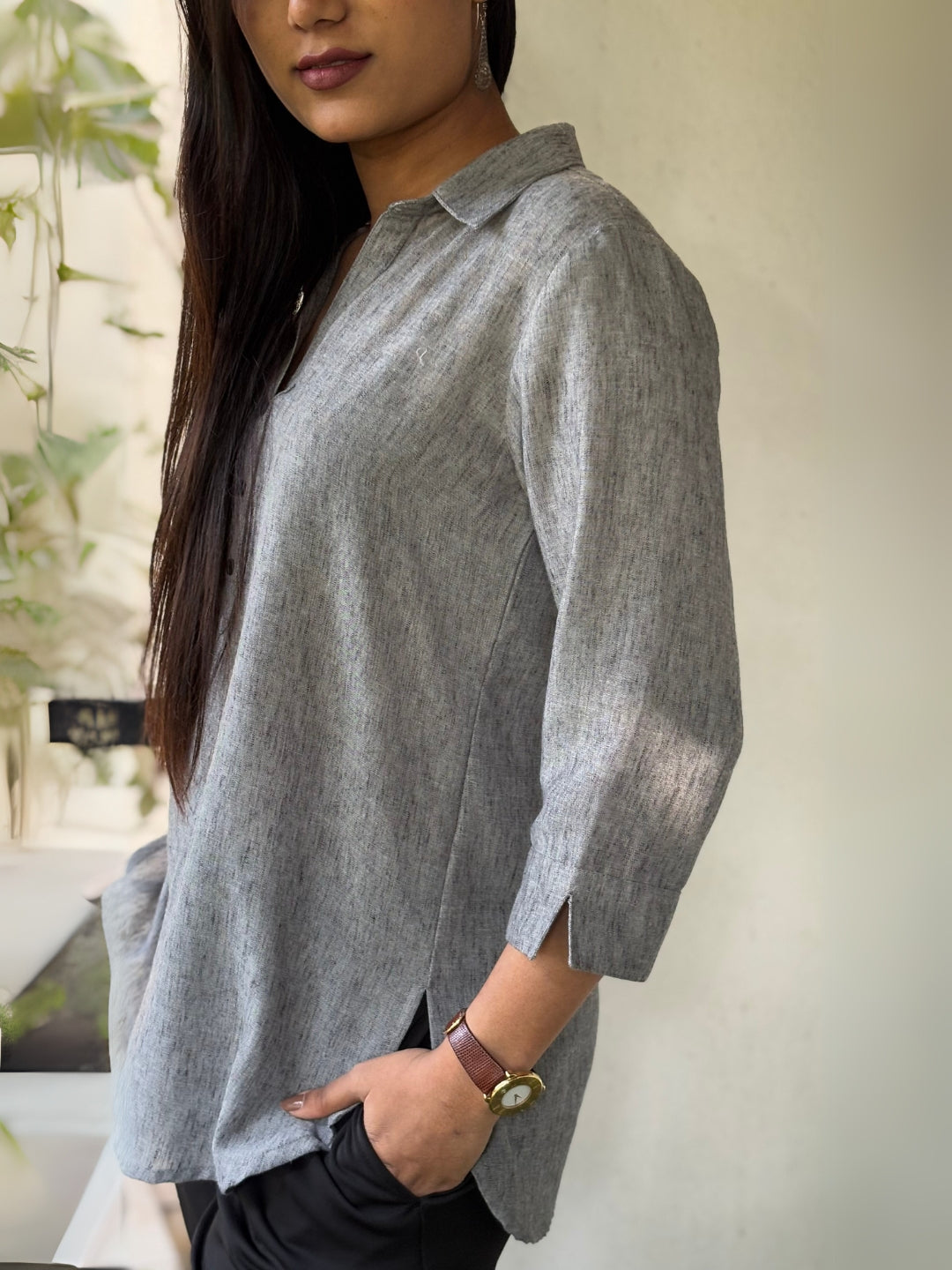 Silver Textured Tunic