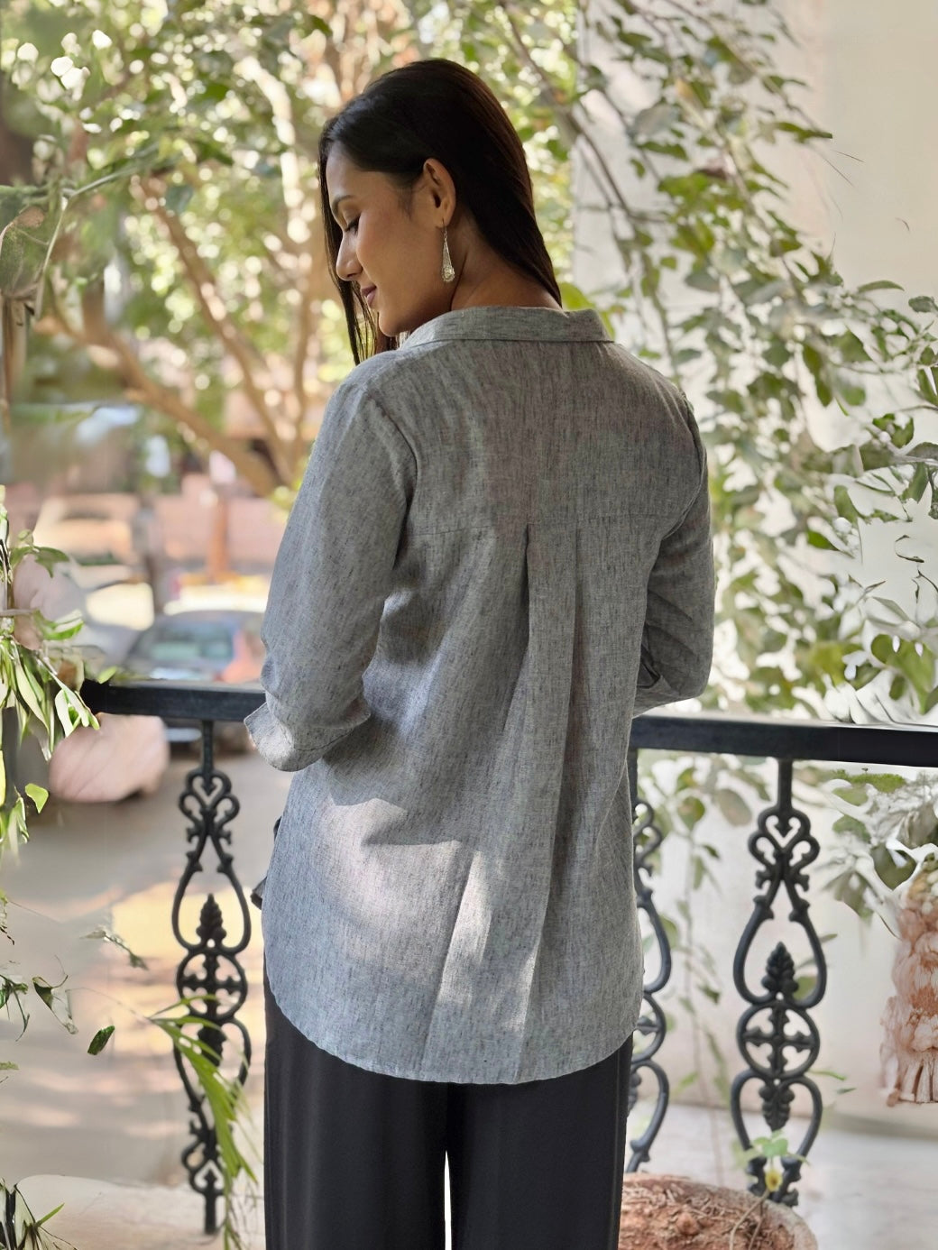 Silver Textured Tunic