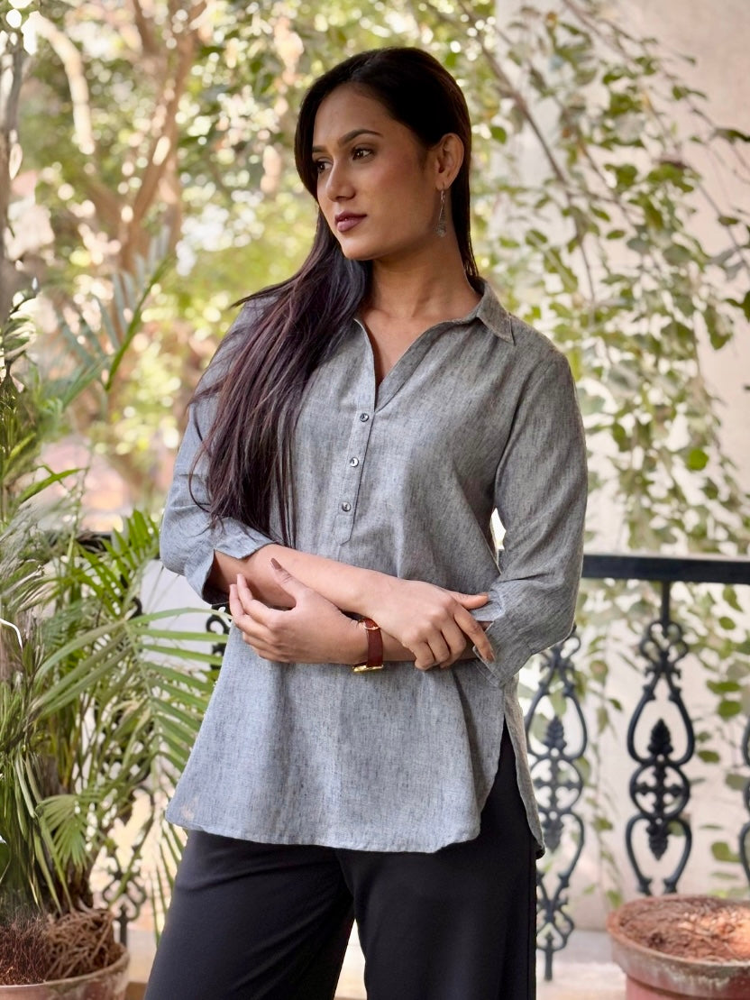 Silver Textured Tunic