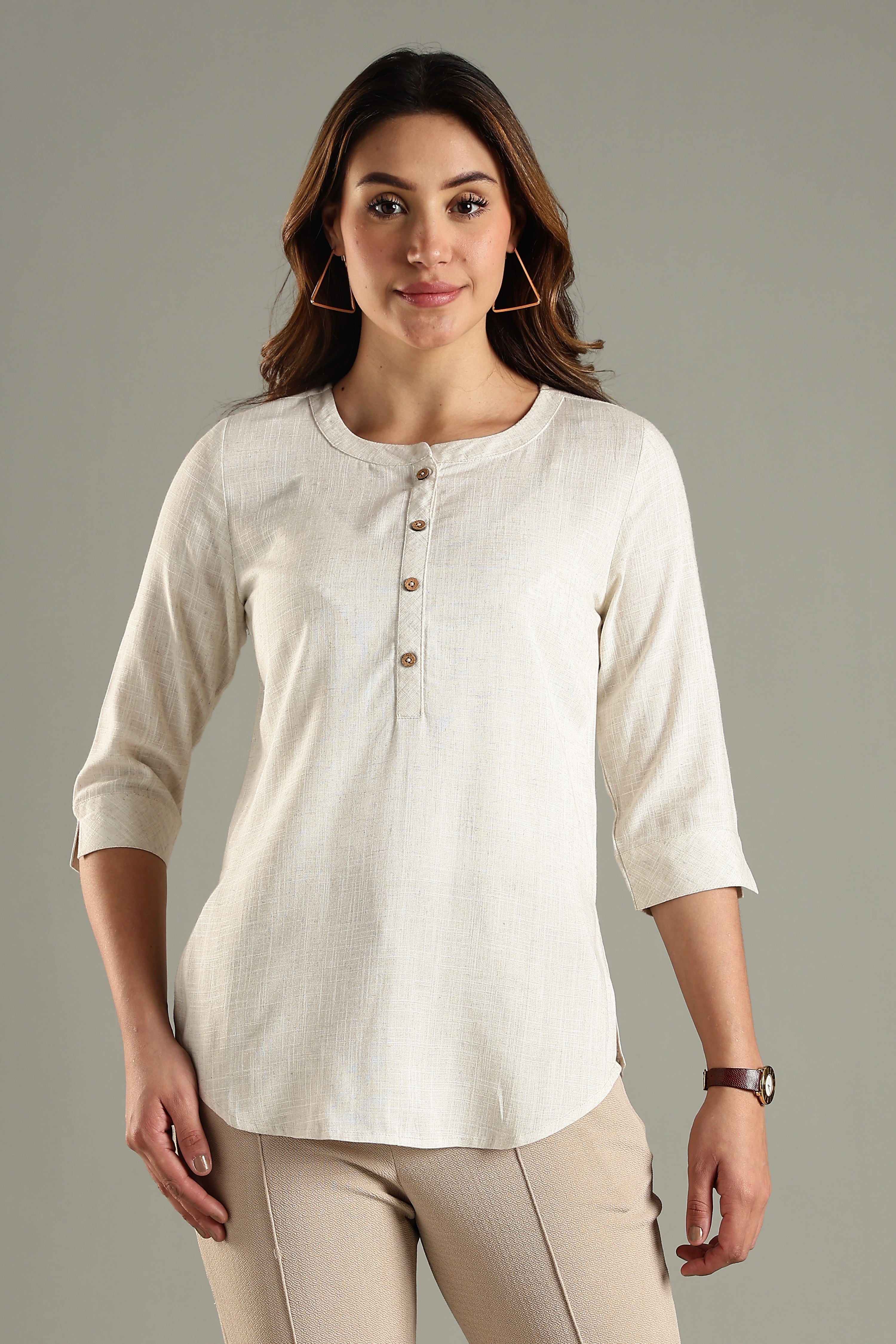 Poise Tunic - Linen Viscose