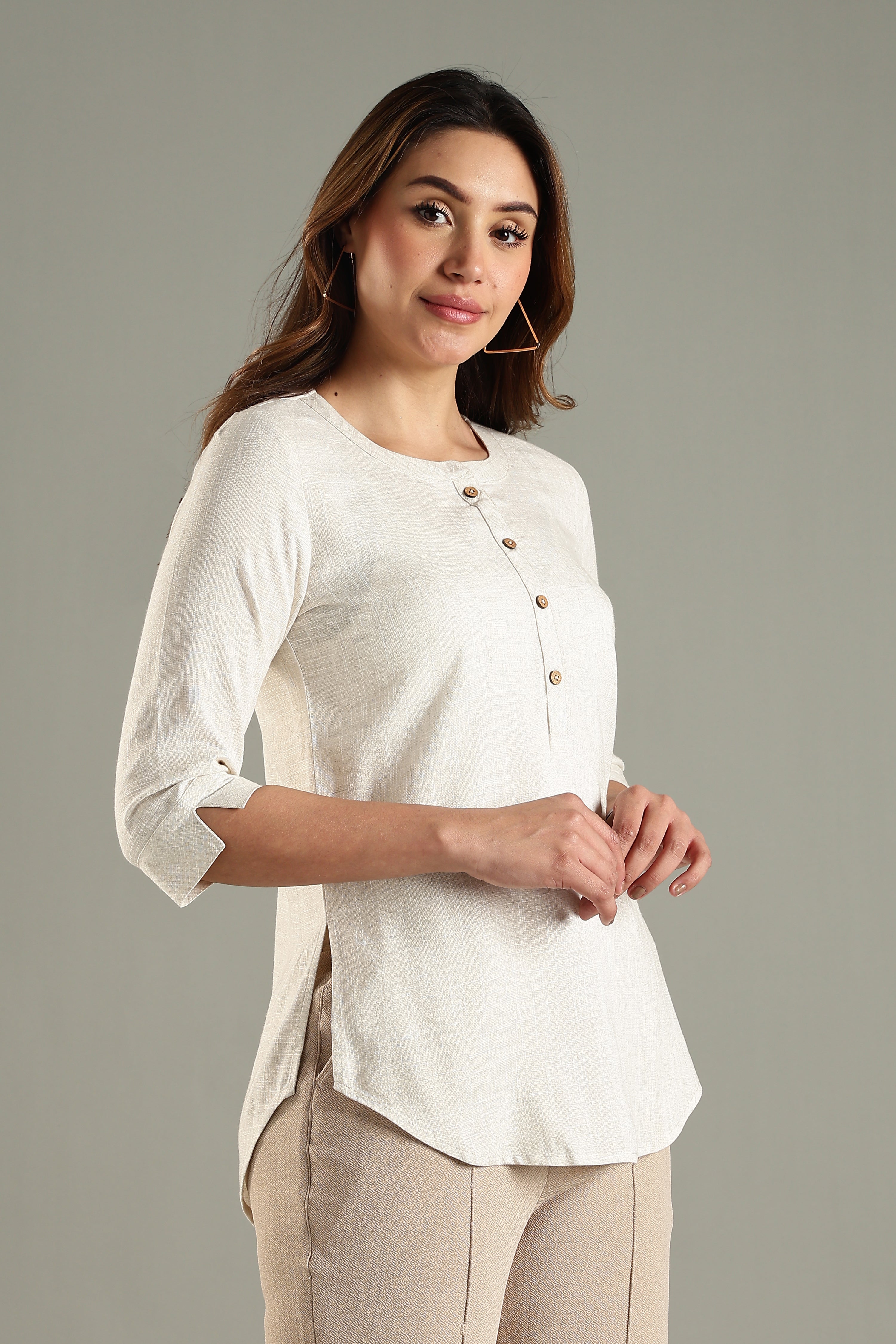 Poise Tunic - Linen Viscose