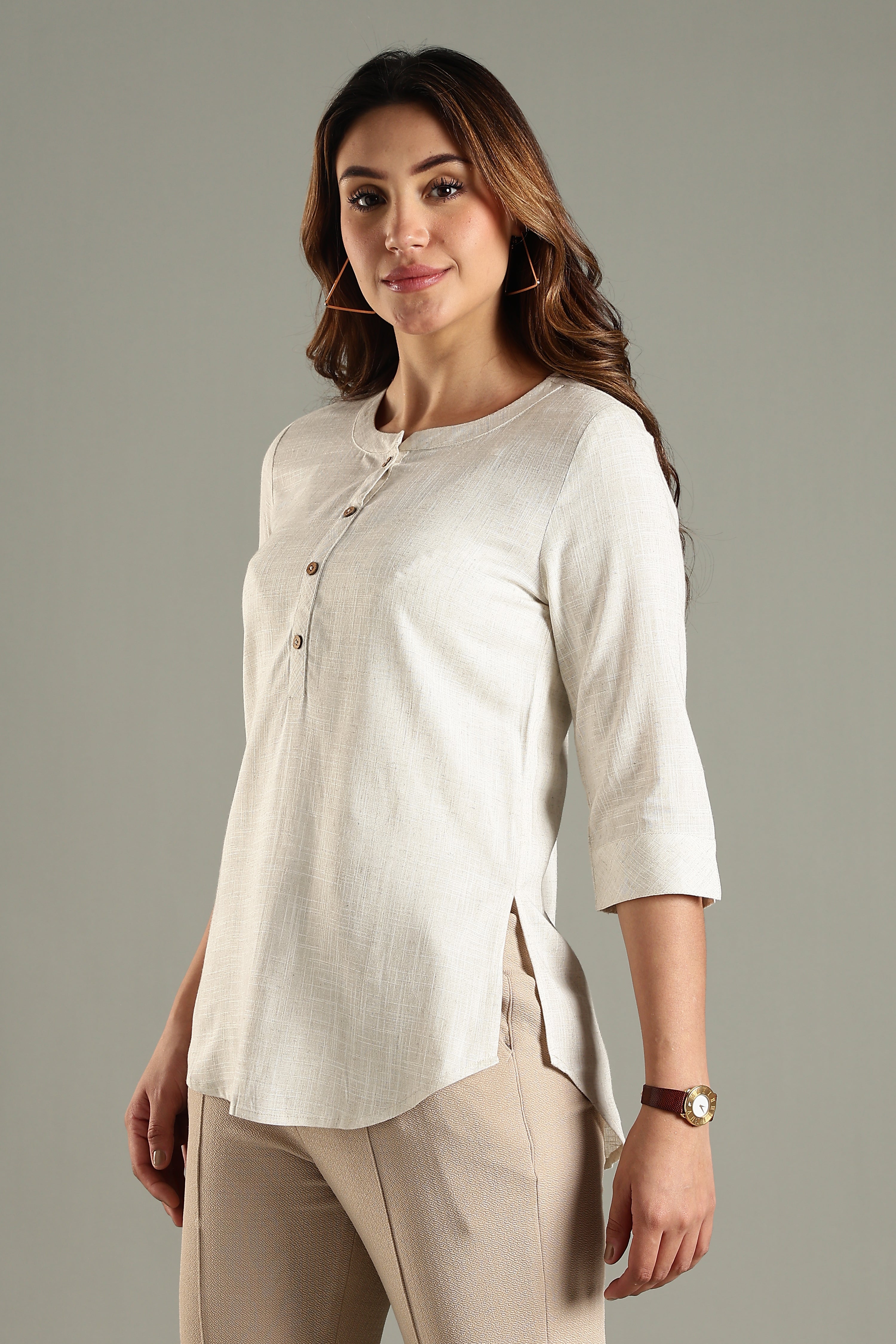Poise Tunic - Linen Viscose