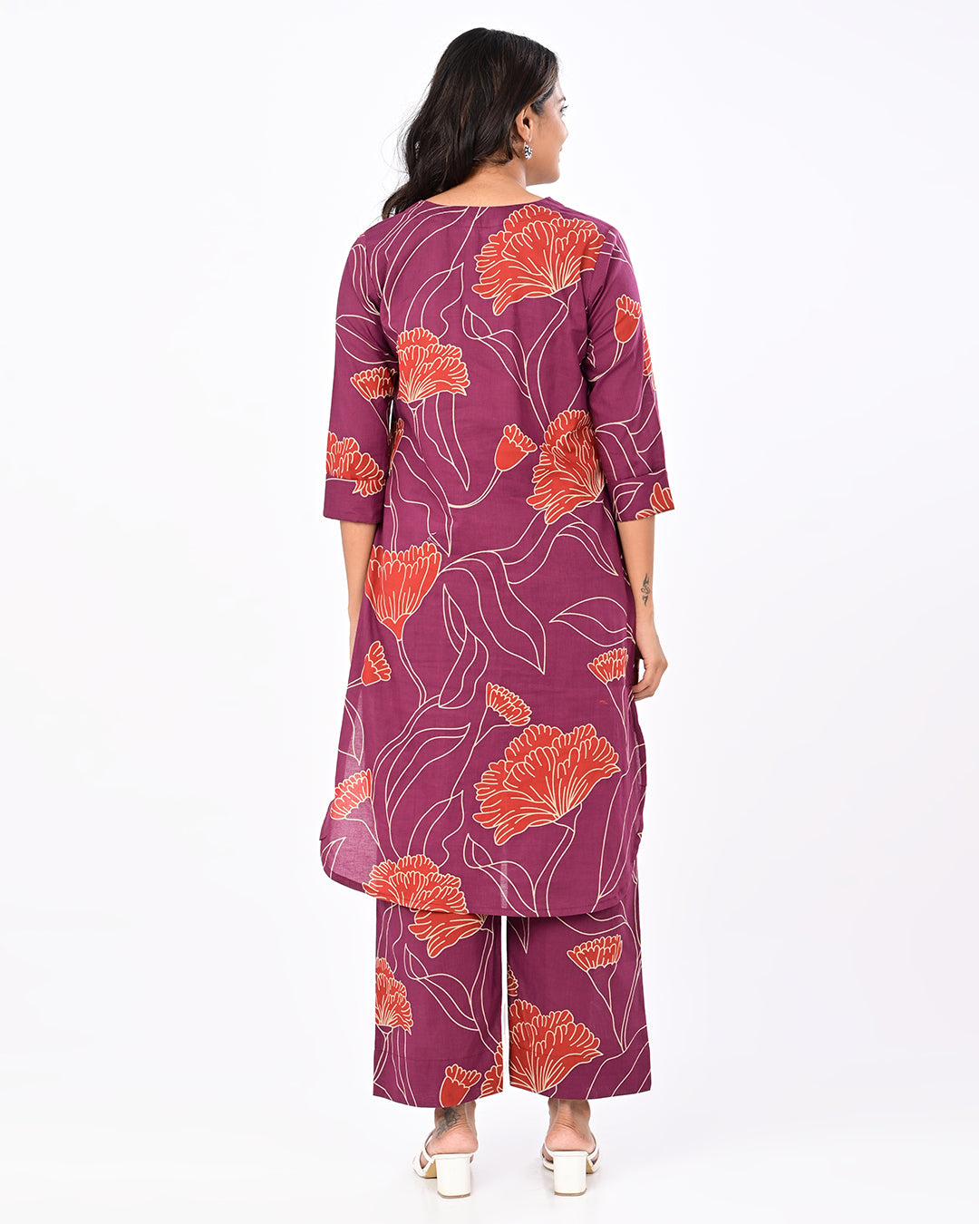 Peach Blossom Kurta Set