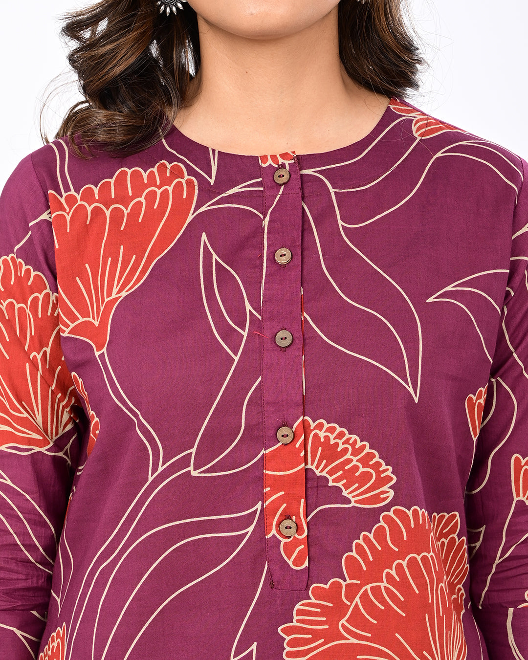 Peach Blossom Kurta Set