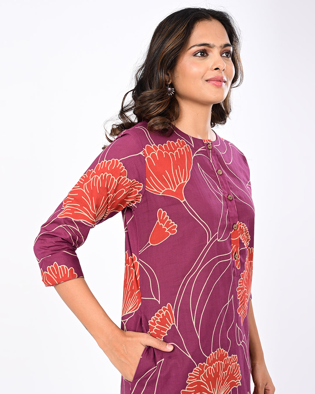 Peach Blossom Kurta Set