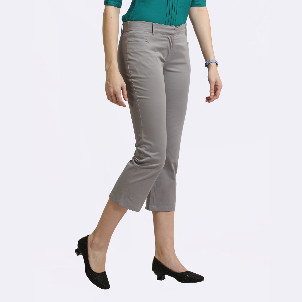 The Rio Pants Cotton Stretch Light Grey