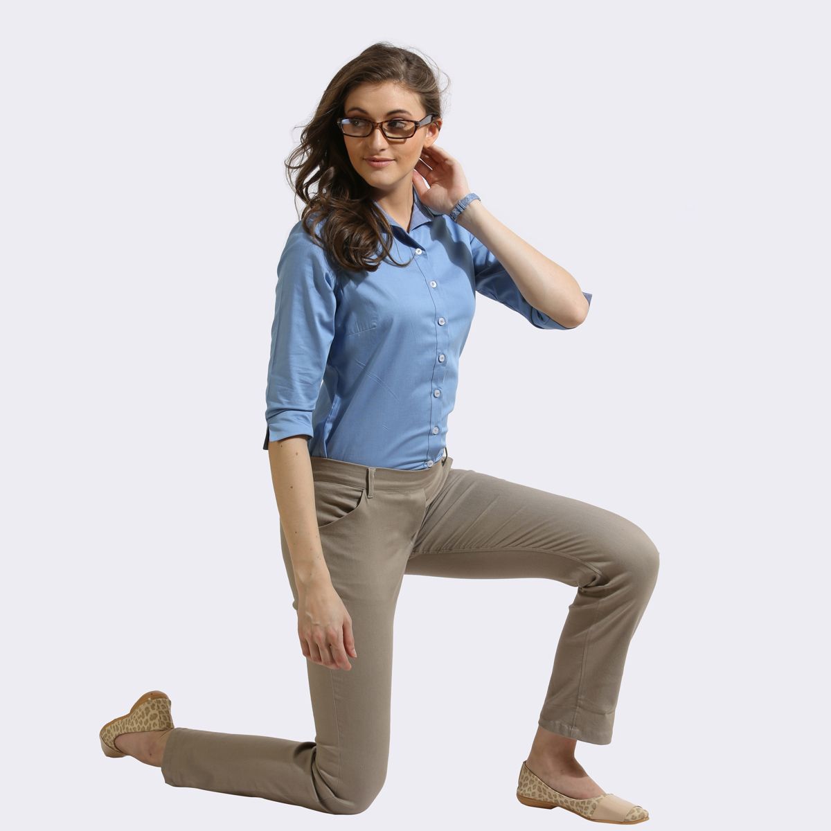 The Elasto Pants Cotton Super Stretch Pull On Light Brown