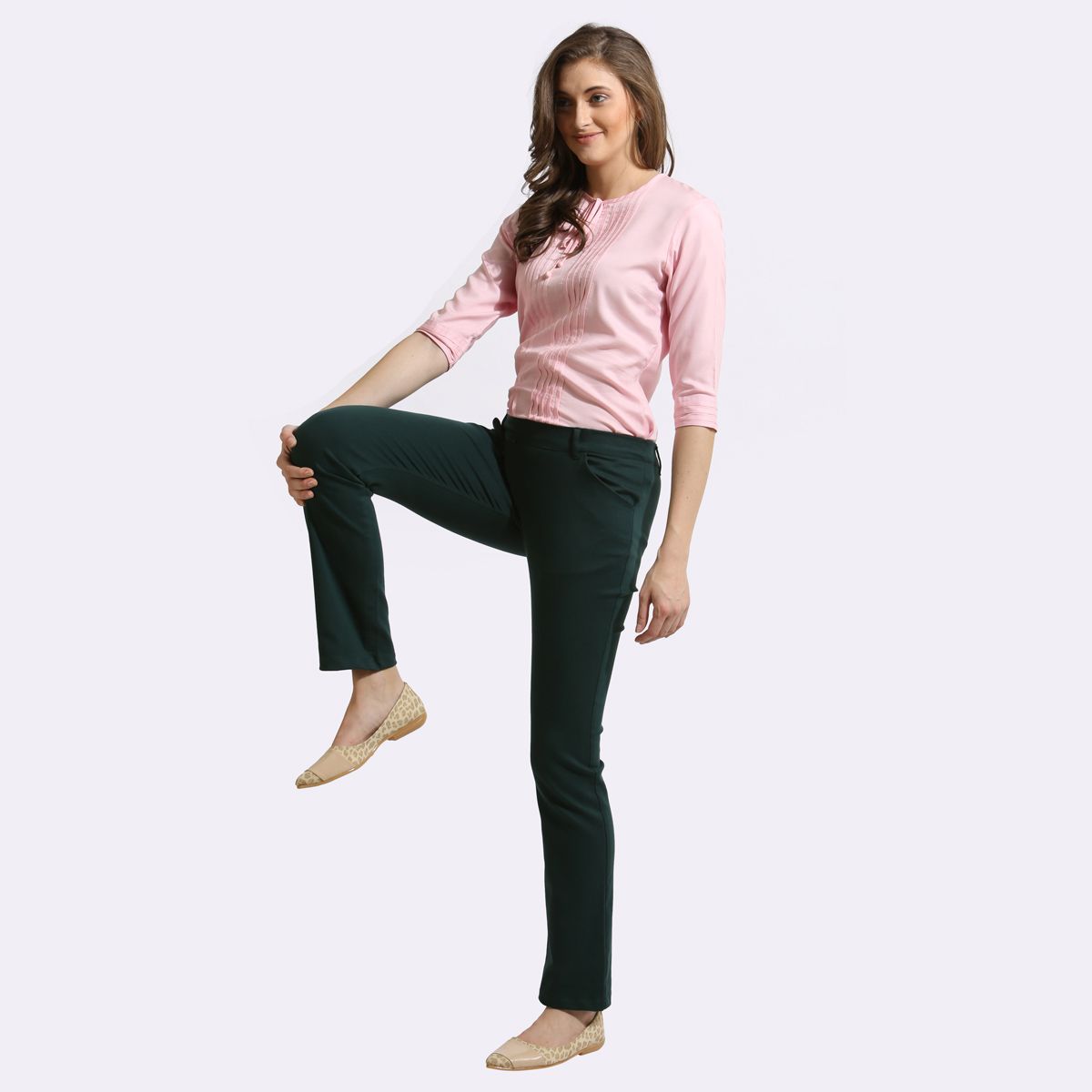 The Elasto Pants Cotton Super Stretch Pull On Deep Green