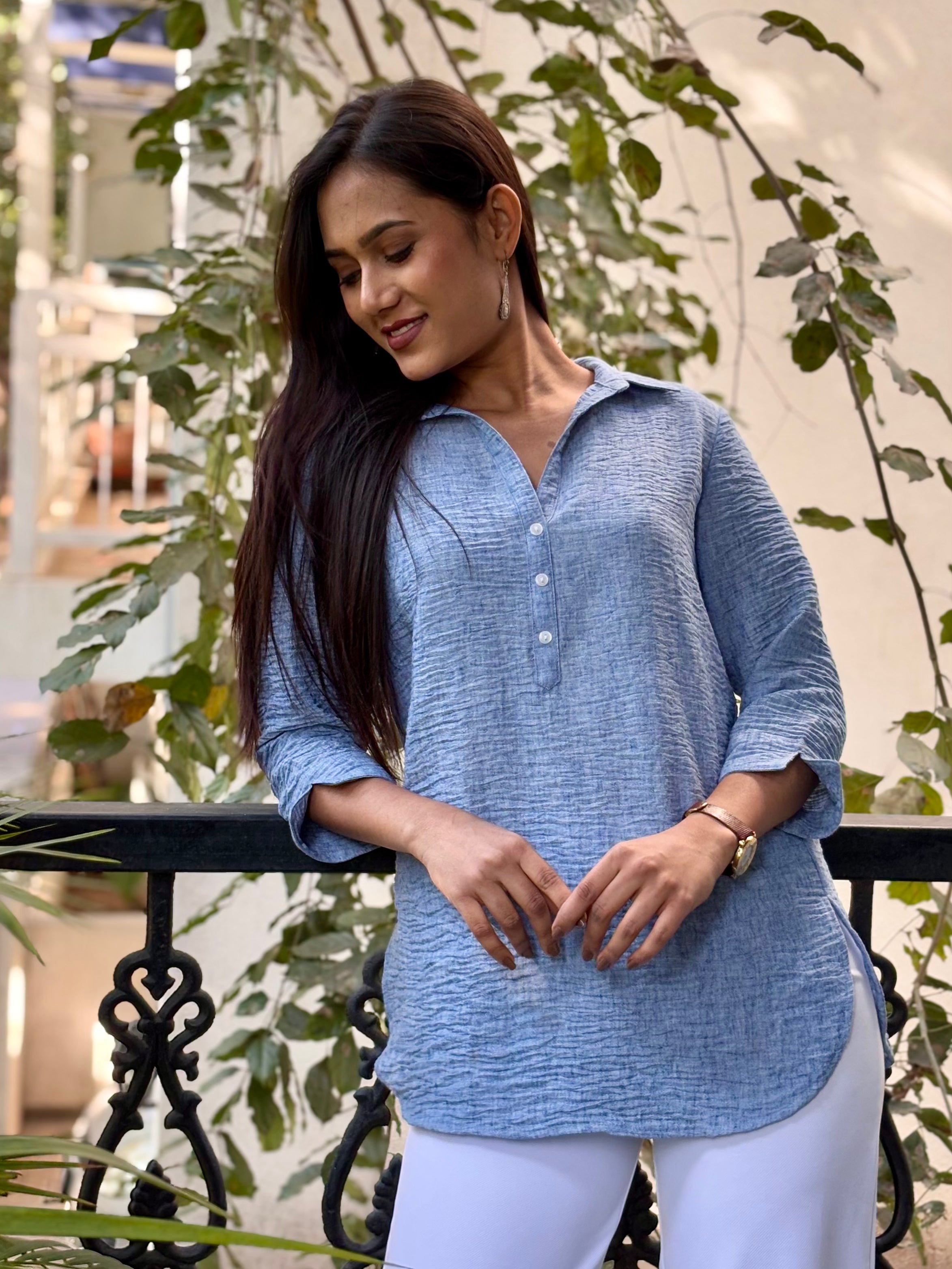Bliss Tunic - Premium Textured Polyester