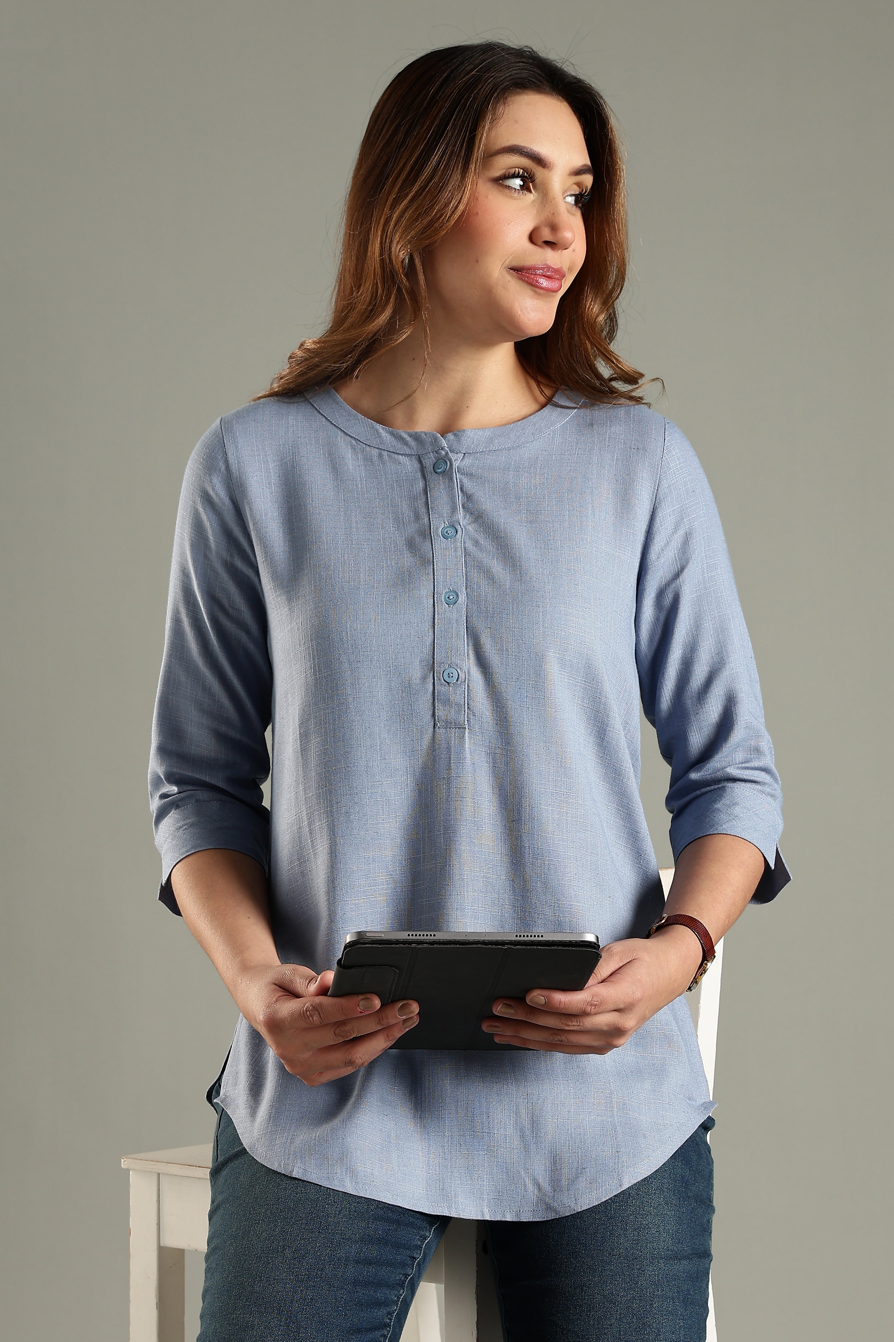 Canvas Tunic - Linen Viscose