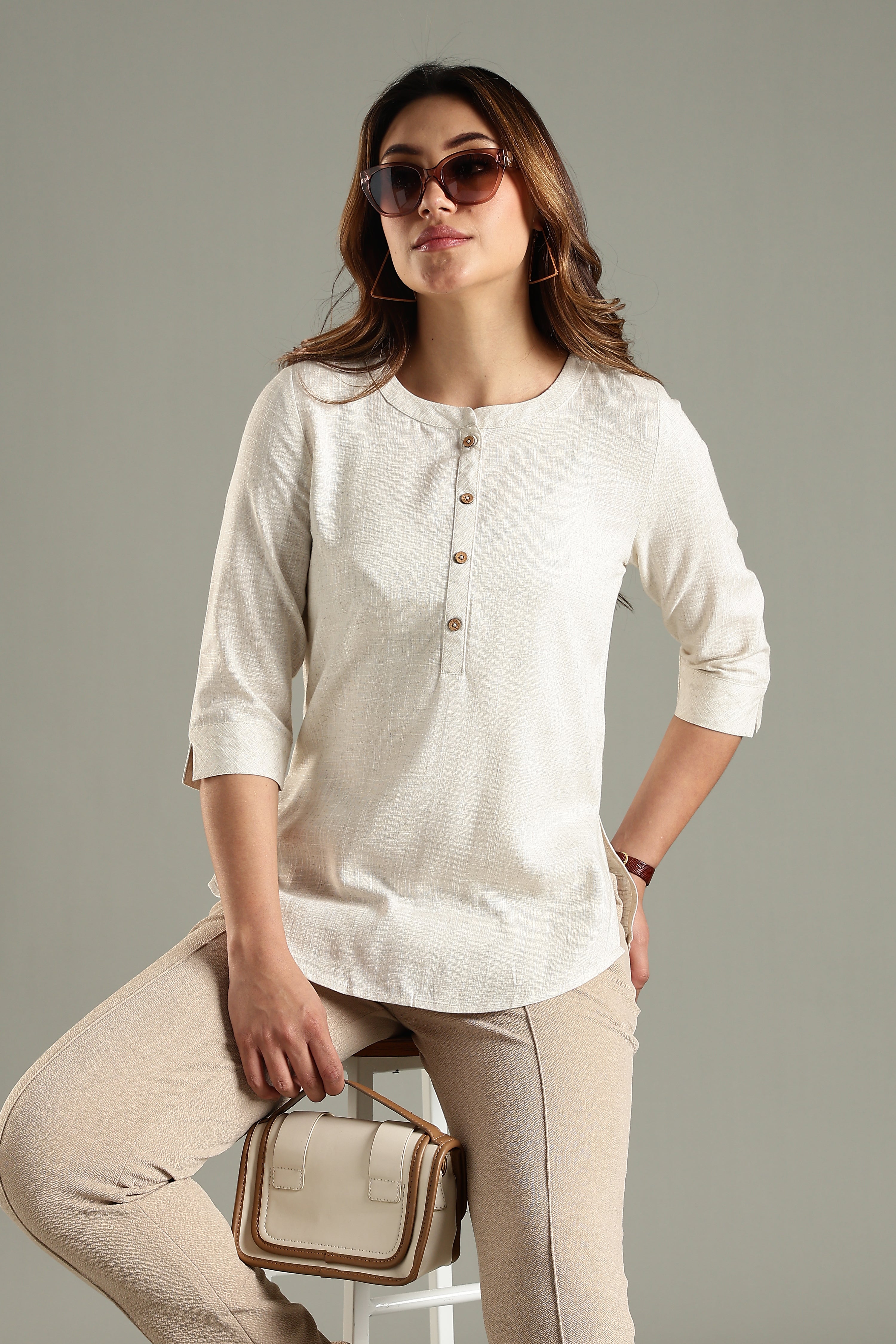 Poise Tunic - Linen Viscose