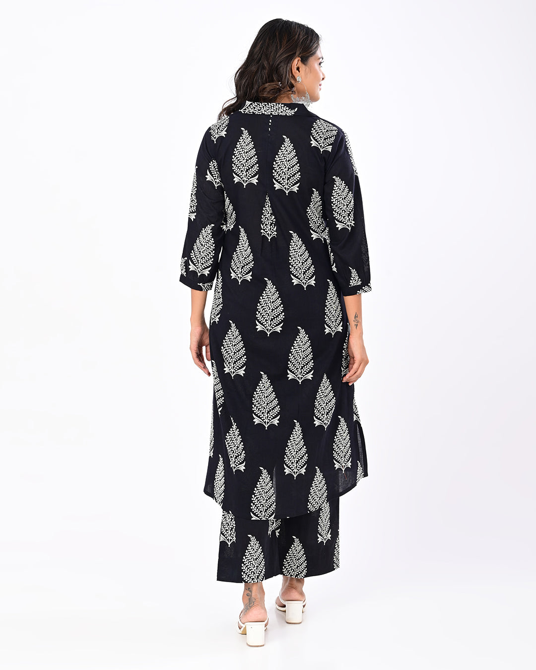 Noir Leaf Kurta Set