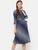 The Work Label - Blue Self Design Pocket Shirt Dress -  Women's western work-wear in India