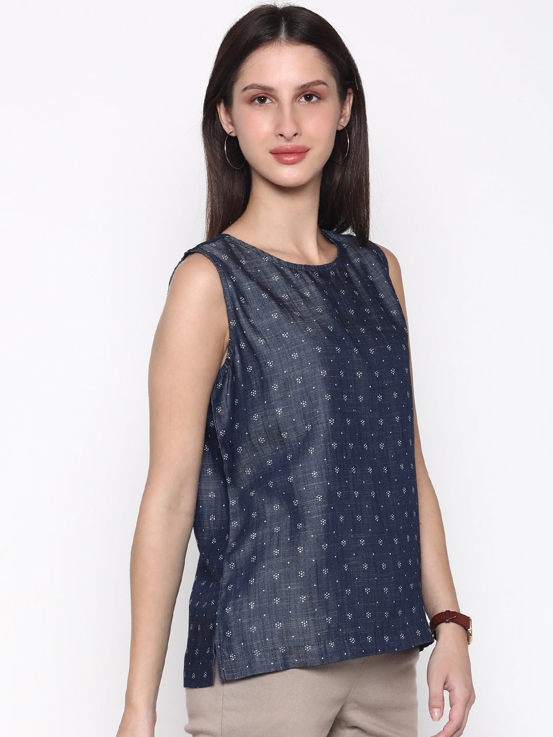 The Ruby Top - Denim Tencel