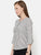 Black and white Stripes Round Neck Top