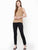 Brown Self Design Sleeveless Top