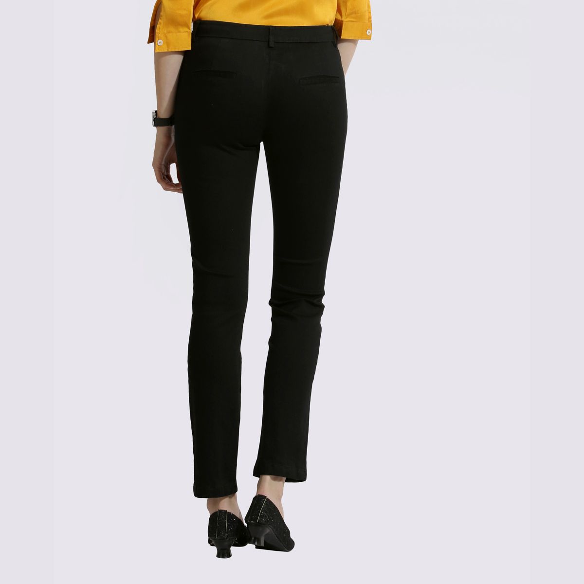 The Elsa Pants Cotton Stretch Black