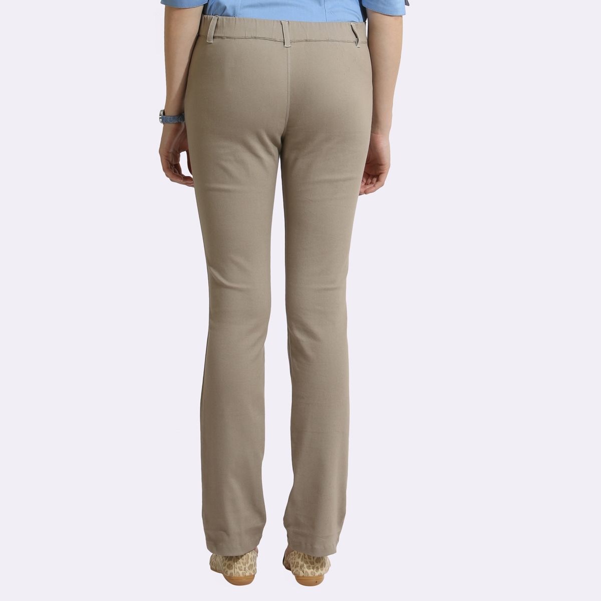 The Elasto Pants Cotton Super Stretch Pull On Light Brown