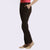 The Elsa Pants Cotton Linen Stretch Deep Brown