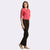 The Elsa Pants Cotton Linen Stretch Deep Brown